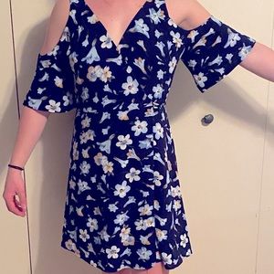 Floral wrap dress